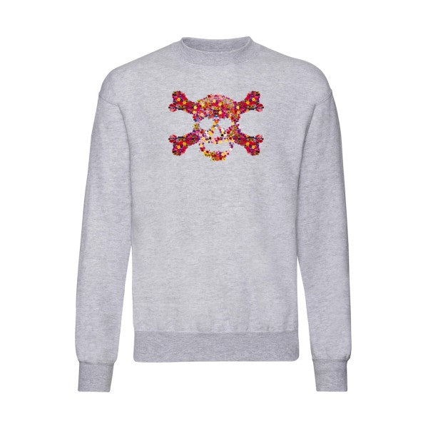 Floral skull Fruit of the loom 280 g/m² Sweat shirt