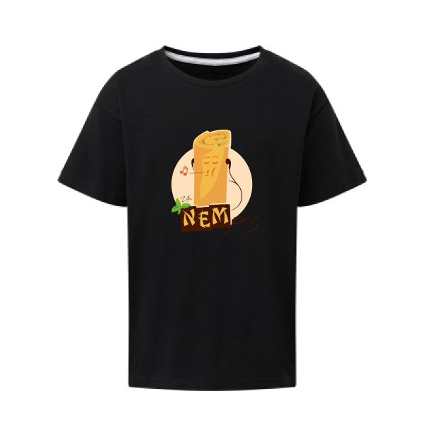 NEMp3 SG - Kids T-shirt enfant Dark Black Taille 152 (11-12/2XL)