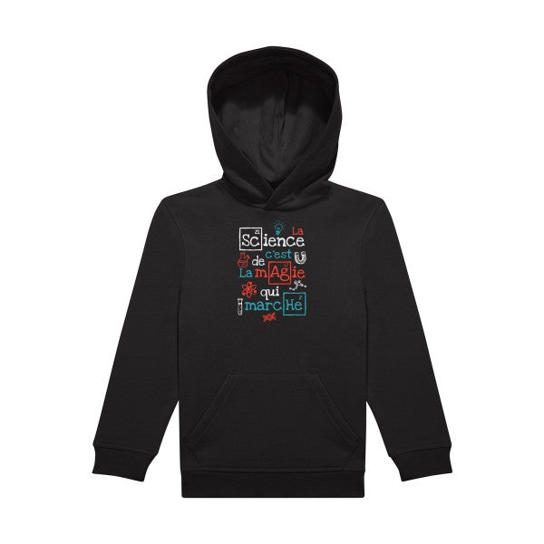 sweat capuche enfant Black humour-et-Science