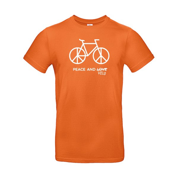 Peace and vélo Blanc B&C - E190 T-shirt