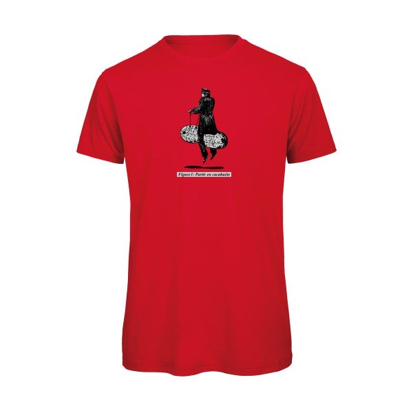 T-shirt humour original Partir En Cacahuete T Shirt couleur Red