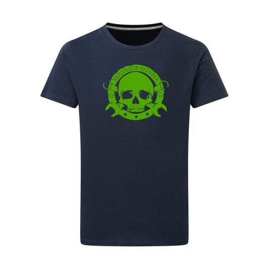 bricoleur d'enfer - Flex Vert pomme Tshirt original Denim  XL