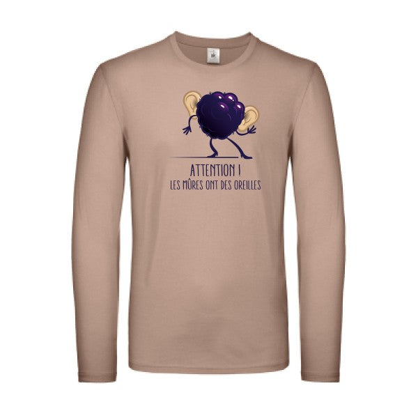 Mûres B&C - E150 LSL T-shirt manches longues léger