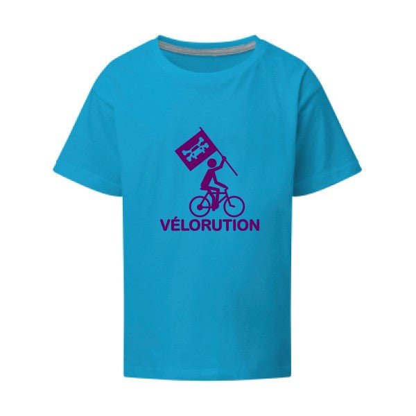 Vélorution Flex Violet SG - Kids T-shirt enfant Turquoise Taille 152 (11-12/2XL)