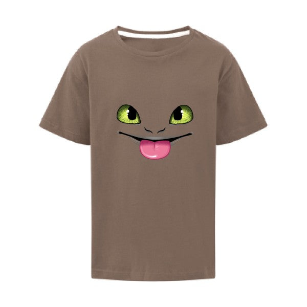 Dragon tongue SG - Kids T-shirt enfant Deep Taupe Taille 128 (7-8/L)