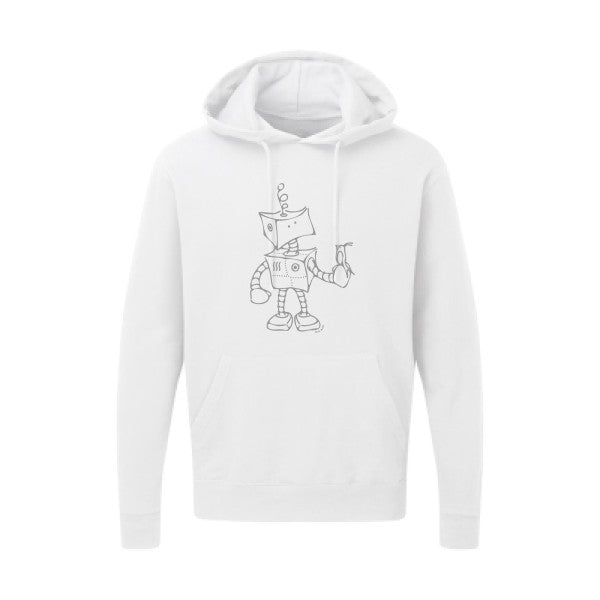 Robot & Bird Gris SG - Hooded Sweatshirt Sweat capuche