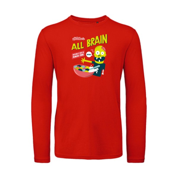 All brain | T-shirt original LSL Fire Red 2XL