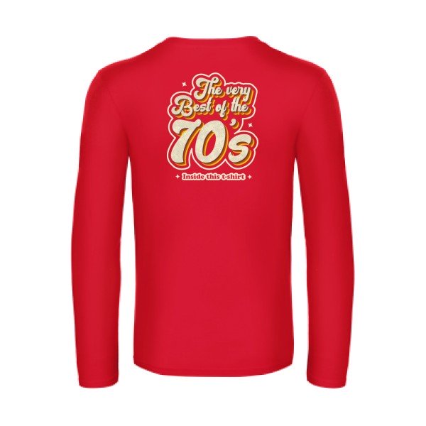 70s-t-shirt-manches-longues-original-humour -Red