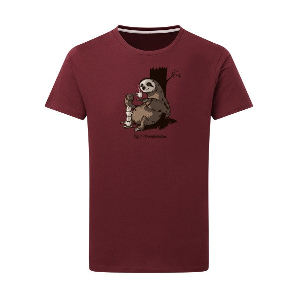 T-shirt homme Procaféination - T-shirt humoristique pour les accros au café Burgundy 2XL