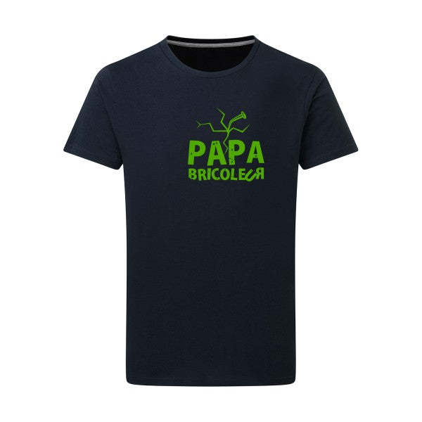 Papa bricoleur - Flex Vert pomme Tshirt original Navy  5XL