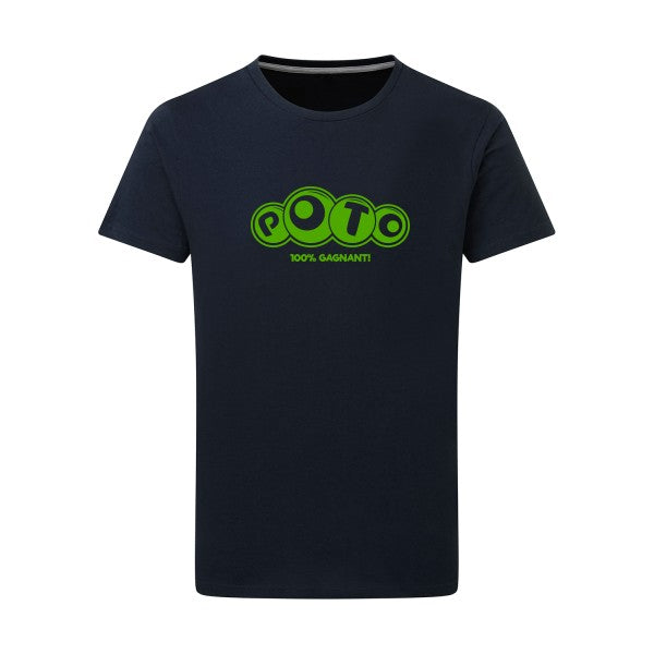 Poto vert pomme -Flex vert pomme sur T-shirt SG  Navy  5XL