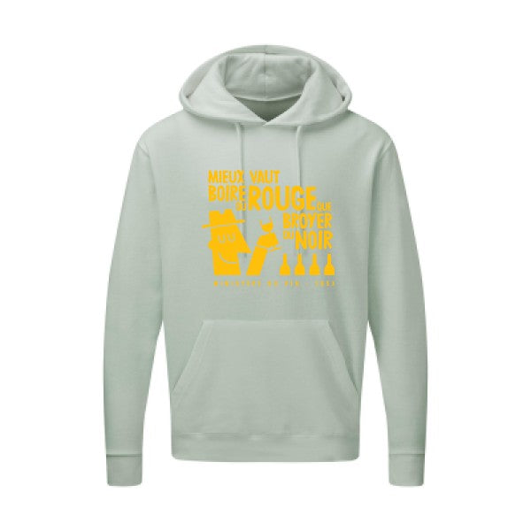 Mieux vaut jaune Or |Sweat capuche imprimé homme