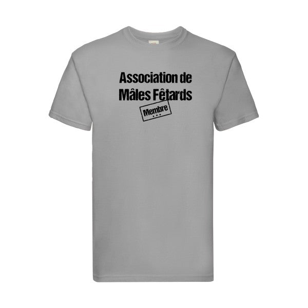 T-shirt|Association de Mâles Fêtards |flex Noir| Fruit of the loom 205 g 