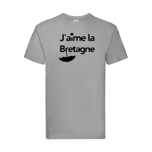 T-shirt|J'aime la Breta  G ne |Noir  |Fruit of the loom 205  G