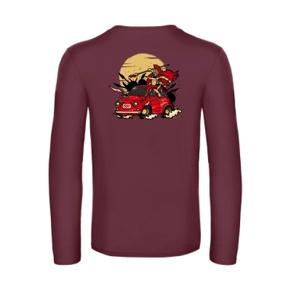 500-t-shirt-manches-longues-original-humour -Burgundy