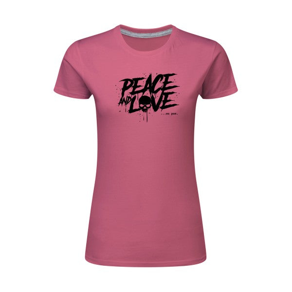 Peace or no peace  |Noir |T shirt original femme|SG