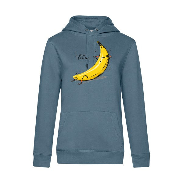 Je garde la banane ! RueDuTeeshirt Sweat capuche