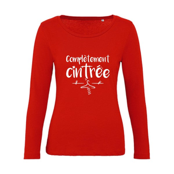 ComplÃ¨tement cintrÃ© Blanc |   T shirt manches longues femme|100% bio