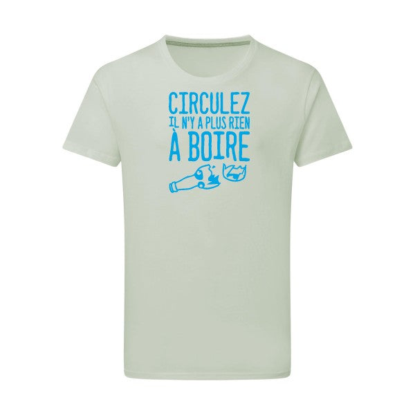 Circulez il n'y a plus rien à boire - Flex bleu clair Tshirt original Pastel Macchiato  2XL