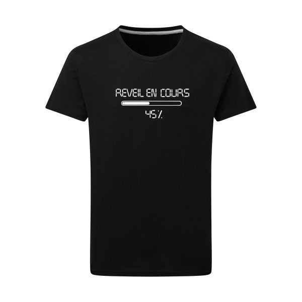 réveil en cours... loading... Blanc -Flex Blanc sur T-shirt SG  Dark Black  4XL