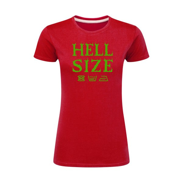 HELL SIZE ! Vert pomme |T shirt original femme|SG