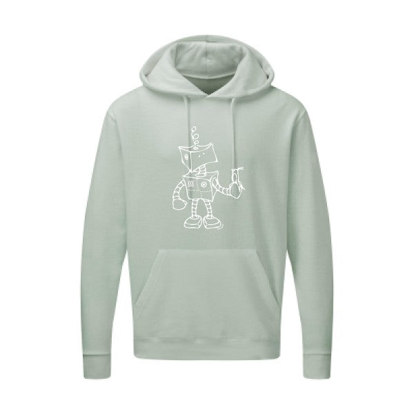 Robot & Bird Blanc SG - Hooded Sweatshirt Sweat capuche