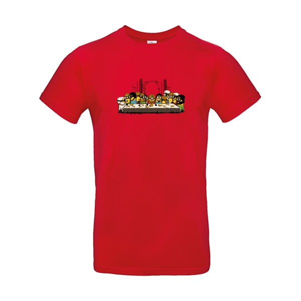 T-shirt humour original le dernier repas T Shirt couleur Red