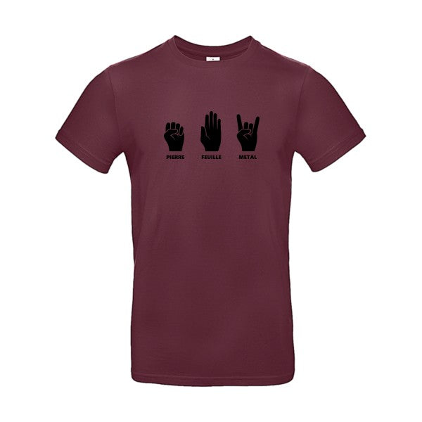 Pierre Feuille MetalFlex noir- T-shirt E190|Burgundy||2XL