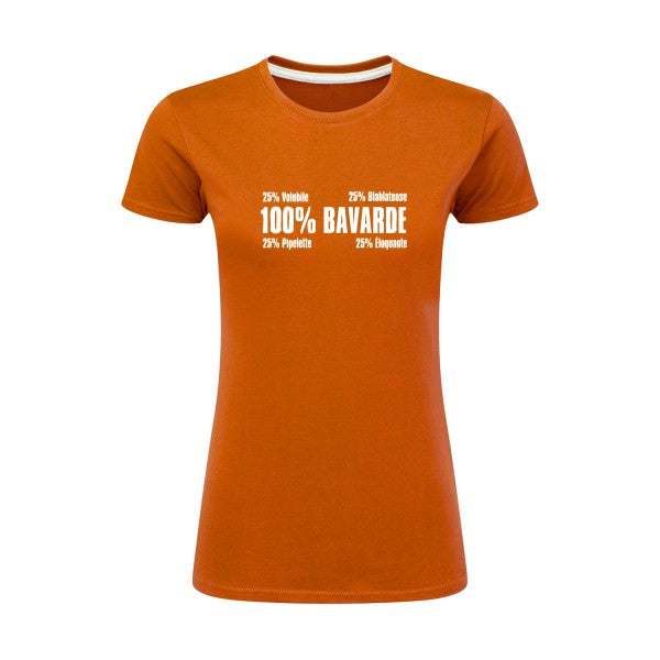 t-shirt Bavarde Blanc |T shirt original femme|SG