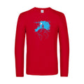 terre-t-shirt-manches-longues-original-humour -Red