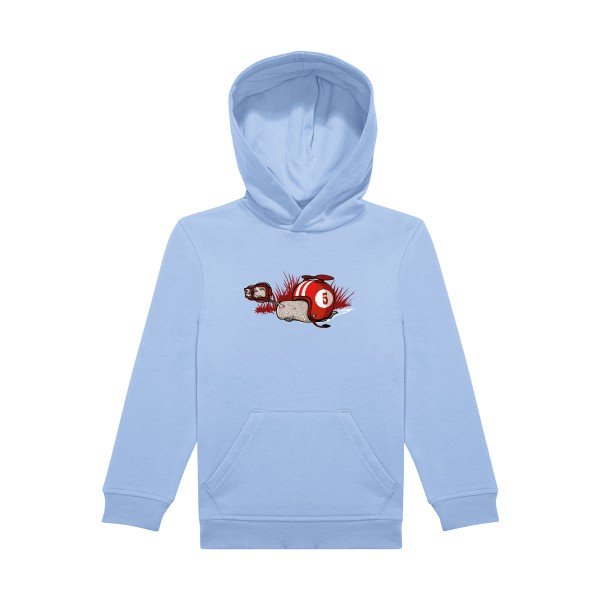 sweat capuche enfant Bleu Ciel F0