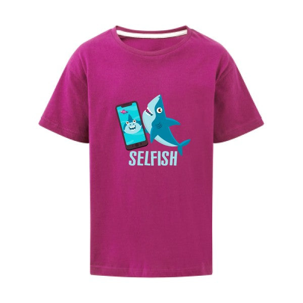 Selfish SG - Kids T-shirt enfant Dark Pink Taille 152 (11-12/2XL)