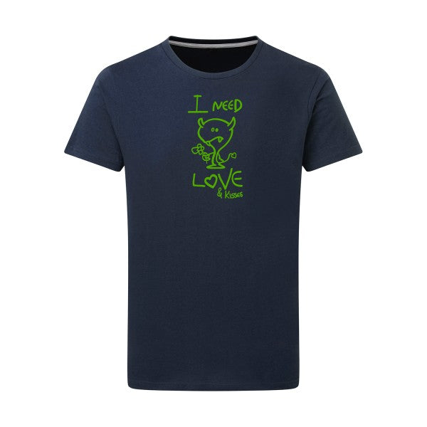 LOVER - Flex Vert pomme Tshirt original Denim  XL