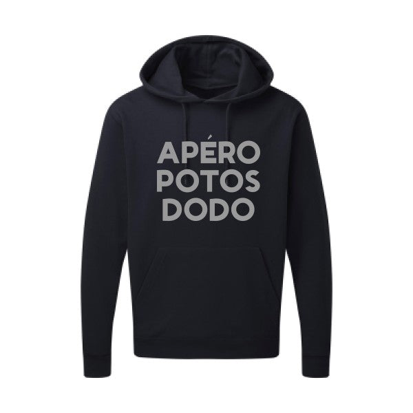 Apéro Potos Dodo  |Sweat  capuche humoristique Gris 