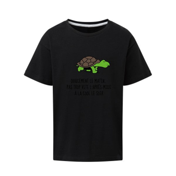 Doucement SG - Kids T-shirt enfant Dark Black Taille 152 (11-12/2XL)