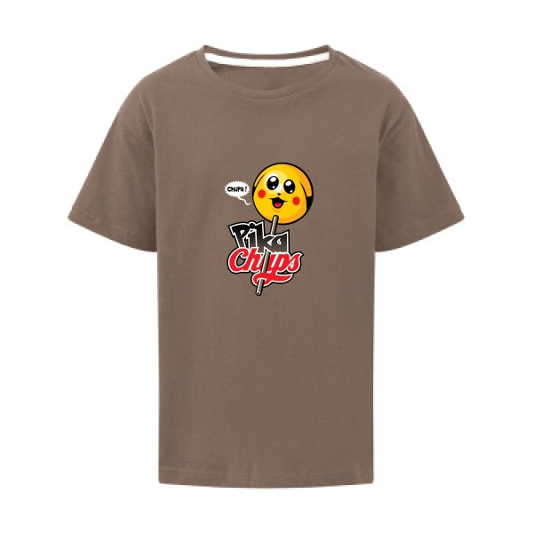 Pikachups SG - Kids T-shirt enfant Deep Taupe Taille 128 (7-8/L)