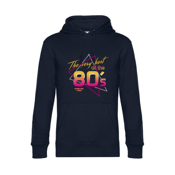 annee-80s- Sweat à capuche original Navy Blue - RueDuTeeshirt