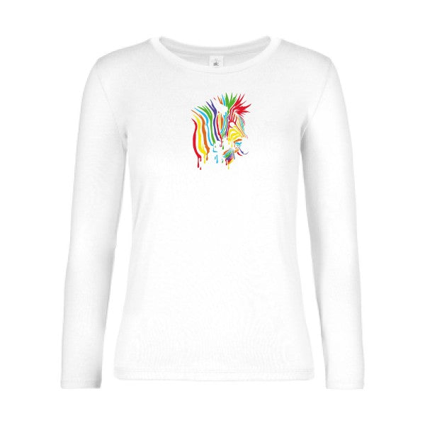 t-shirt lsl femme Anticonformiste-  White flex 