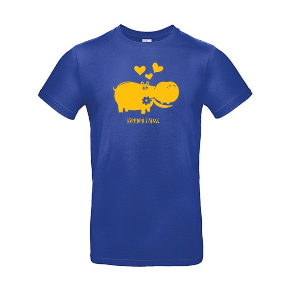 Hippopo t'aimeFlex jaune or - E190 T-shirt|Cobalt Blue||2XL