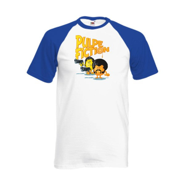 T-shirt fruit of the loom baseball  couleur White/Royal