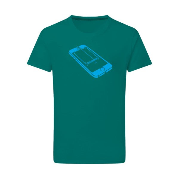 Piège - Flex bleu clair Tshirt original Emerald Green  2XL