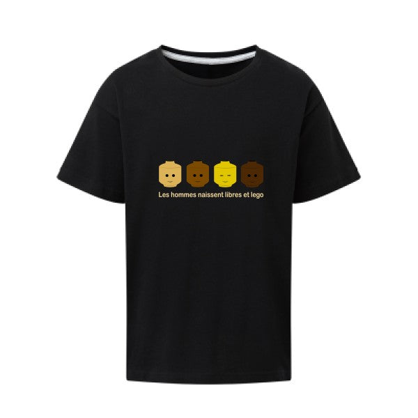 libre et légo SG - Kids T-shirt enfant Dark Black Taille 152 (11-12/2XL)