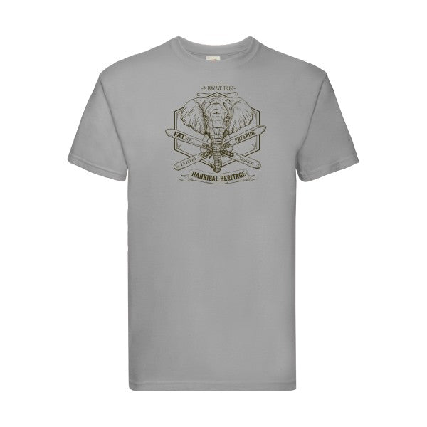 Hannibal Heritage Fruit of the loom 205 g/m² T-shirt/ zinc