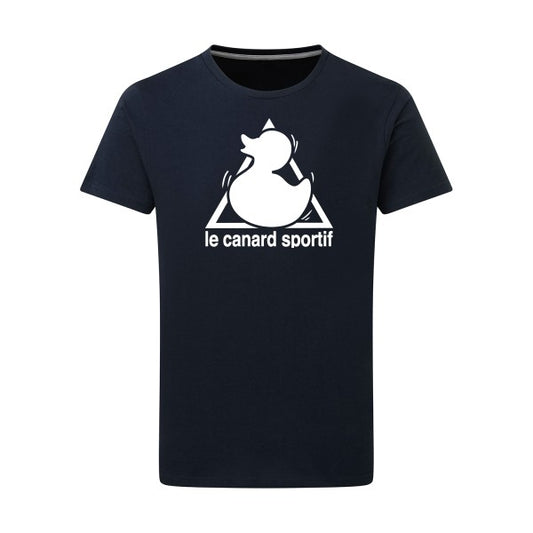 Canard Sportif Blanc -Flex Blanc sur T-shirt SG  Navy  5XL