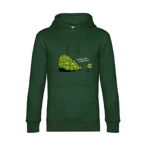 Lachez-moi-la-grappe- Sweat à capuche original Bottle Green - RueDuTeeshirt