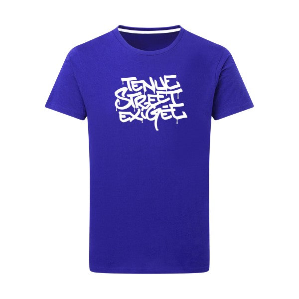 Tenue street exigée -Flex Blanc sur T-shirt SG  Royal Blue  5XL