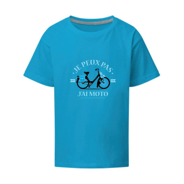 Je peux pas j'ai moto SG - Kids T-shirt enfant Turquoise Taille 152 (11-12/2XL)