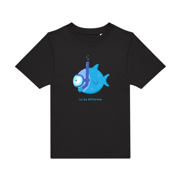 t-shirt humour enfant -To-be-different- couleur  Black