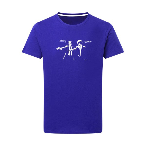 Papier Ciseaux Blanc -Flex Blanc sur T-shirt SG  Royal Blue  5XL