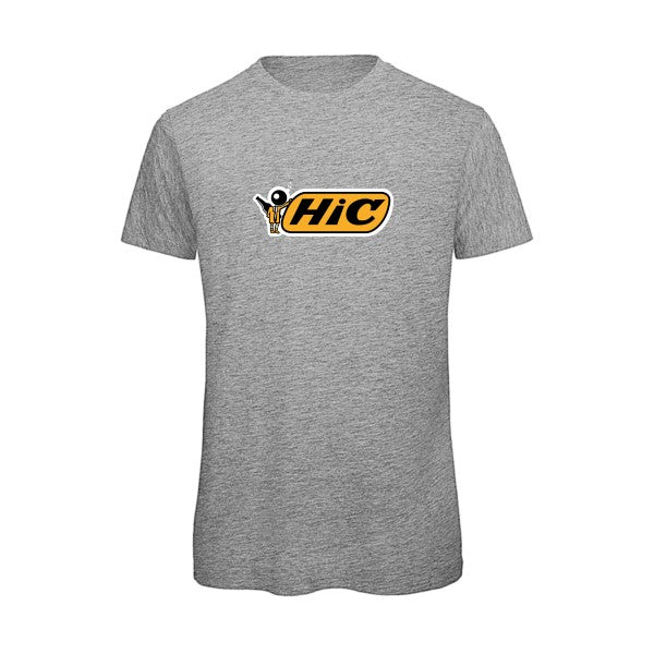 T-shirt humour original Hic T Shirt couleur Sport Grey